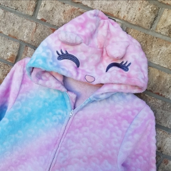 Soft OnePiece LEOPARD SLEEPER Pajamas Costume Jumpsuit Pj's (Med 8-10) *READ* - Picture 2 of 8